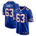 Buffalo Bills Austin Corbett Royal Team Game Jersey product image 1, provided for visual reference and product detail review