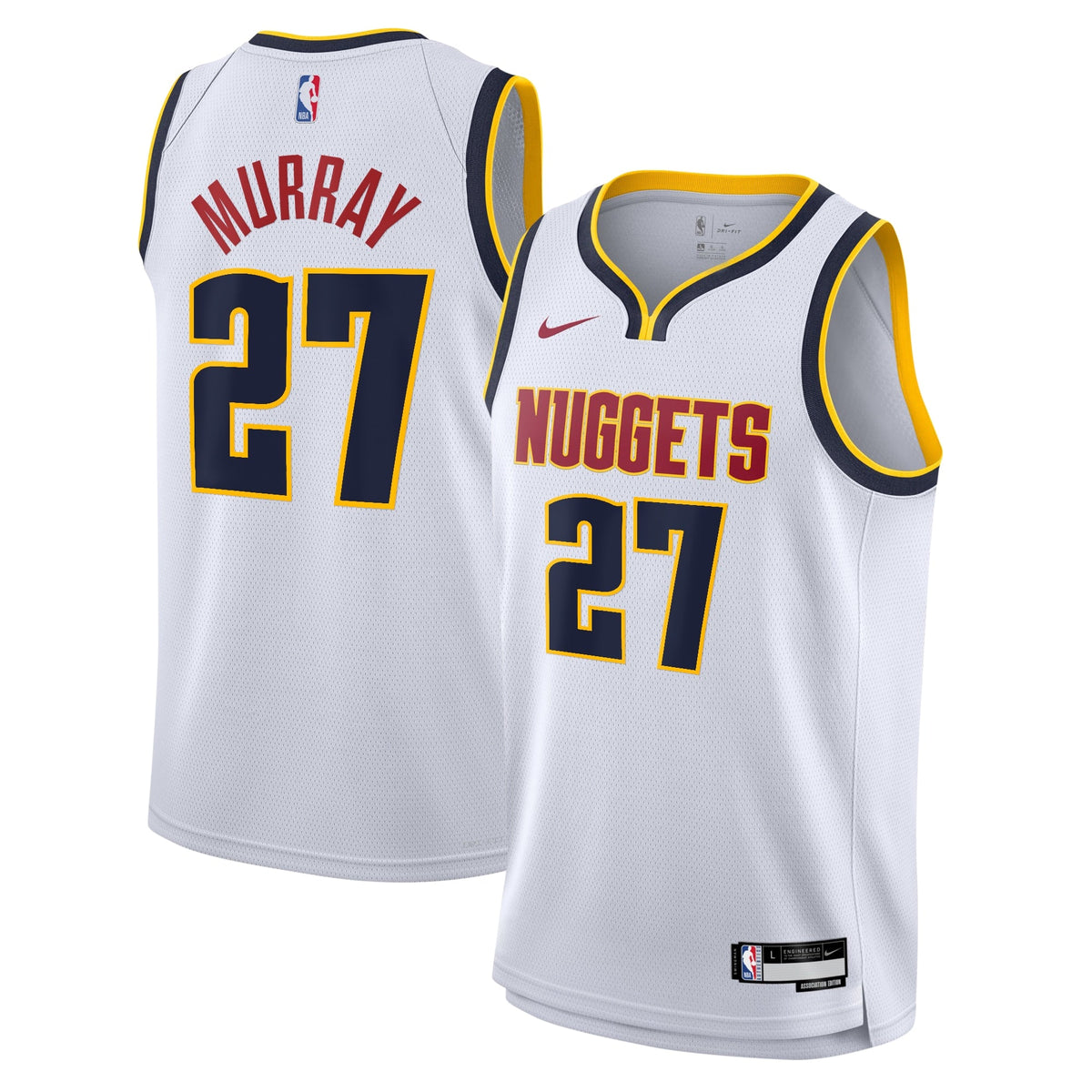 Denver Nuggets Nike Association Swingman Jersey - White product image 2