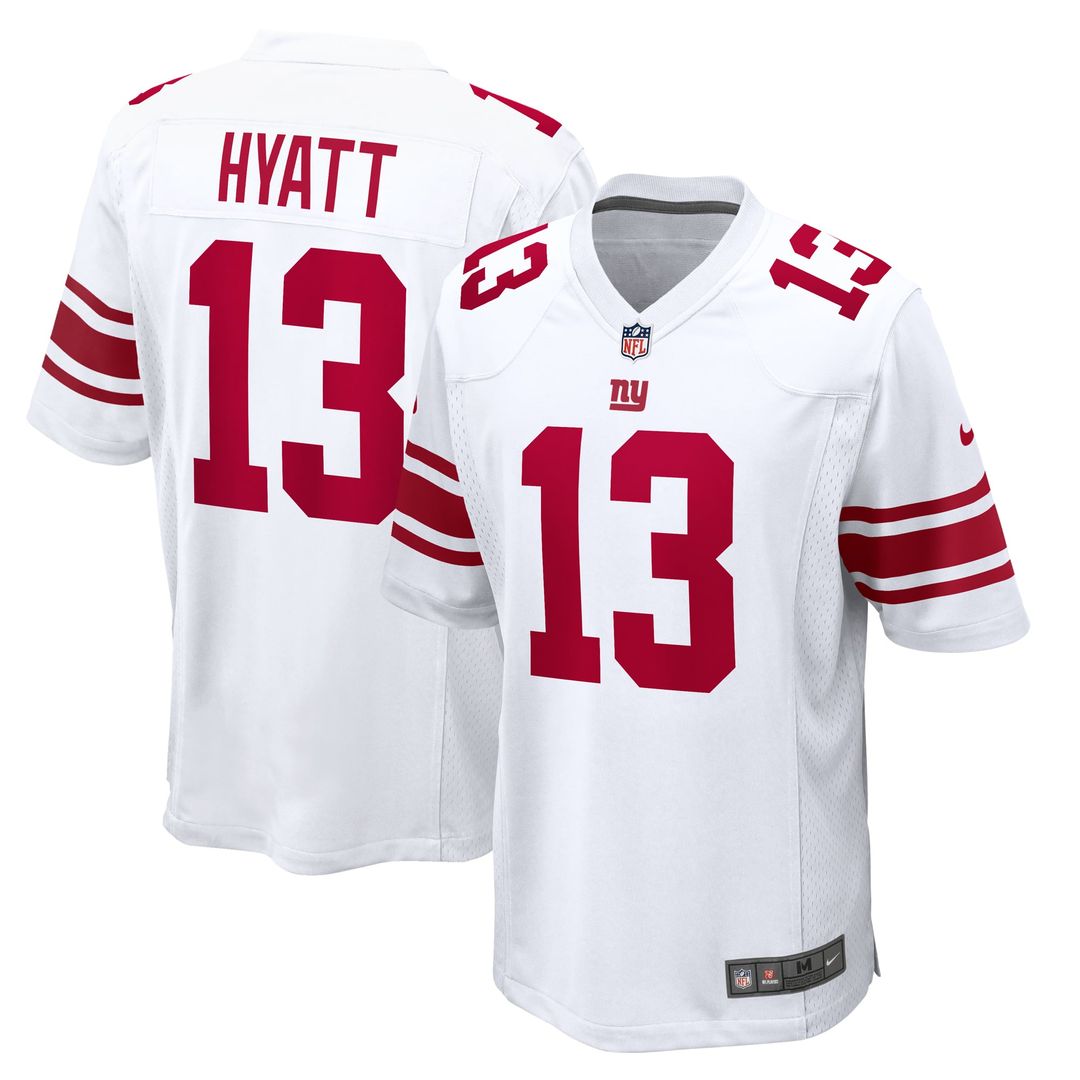 New York Giants Jalin Hyatt Royal Team Game Jersey product image 7, provided for visual reference and product detail review