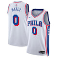 Philadelphia 76ers Association Edition Swingman Basketball Jersey - White - Tyrese Maxey - Unisex product image 1, provided