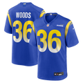 Los Angeles Rams Charles Woods Royal Game Jersey product image 1, provided for visual reference and product detail review