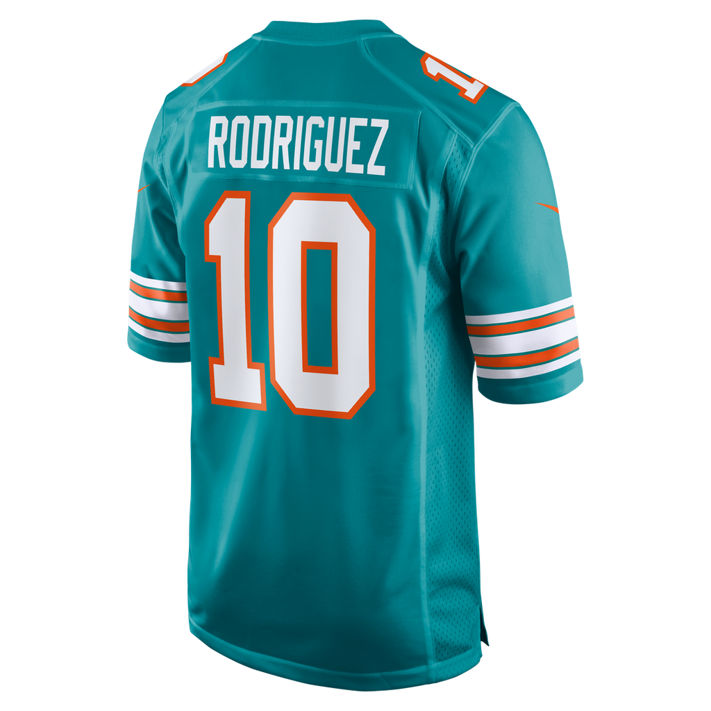 Miami Dolphins Jacob Rodriguez White Game Jersey product image 9, provided for visual reference and product detail review
