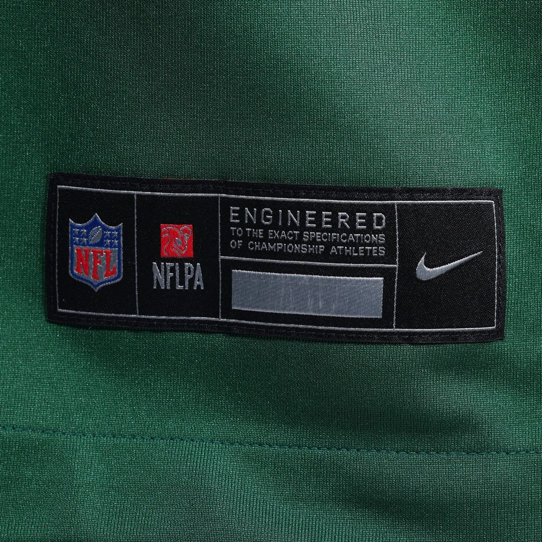 New York Jets Thomas Hennessy Legacy Green Team Game Jersey product image 6, provided for visual reference and product