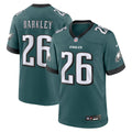 Philadelphia Eagles Saquon Barkley Midnight Green Game Player Jersey product image 1, provided for visual reference and