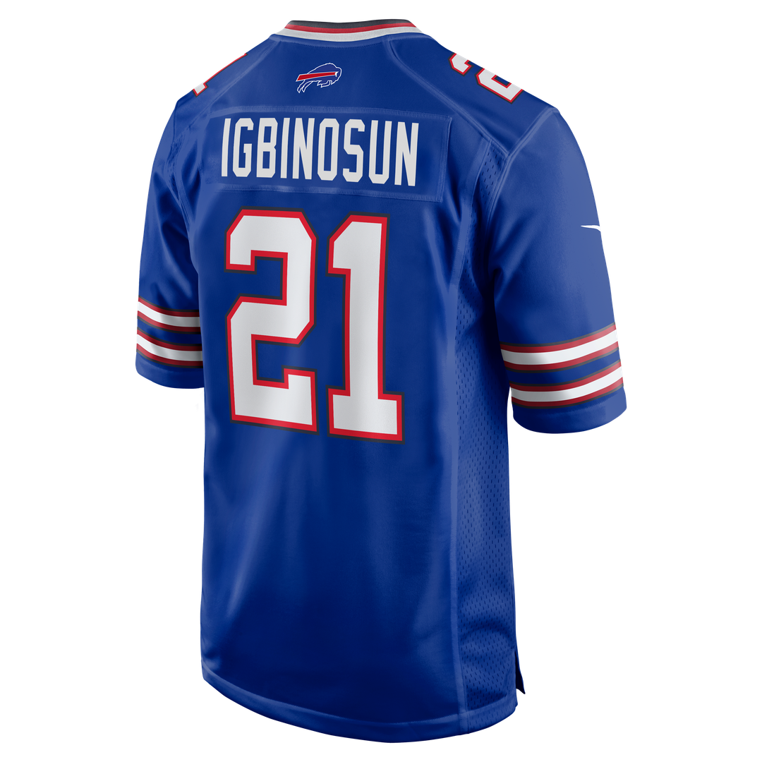 Buffalo Bills Davison Igbinosun Royal Team Game Jersey product image 5, provided for visual reference and product detail