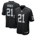 Las Vegas Raiders Cliff Branch Black Retired Player Game Jersey product image 1, provided for visual reference and product