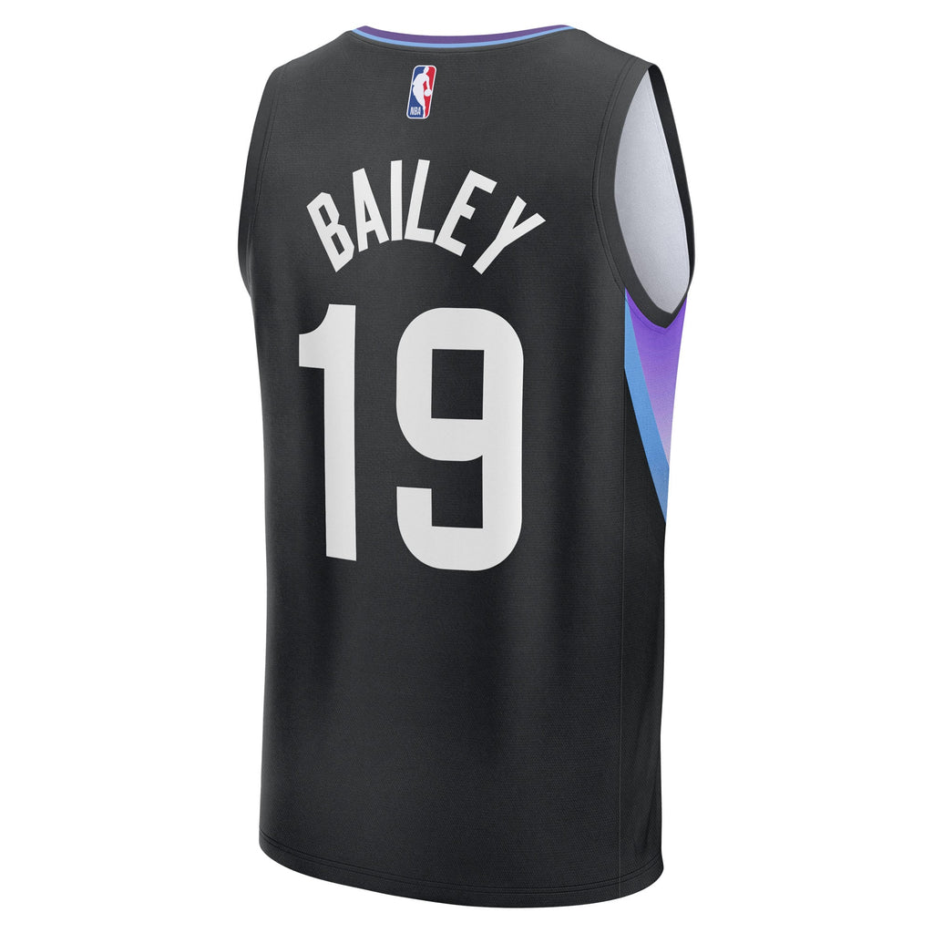 Utah Jazz Ace Bailey Fanatics Black 2025 NBA Draft First Round Pick Fast Break Replica Jersey - Statement Edition for Men