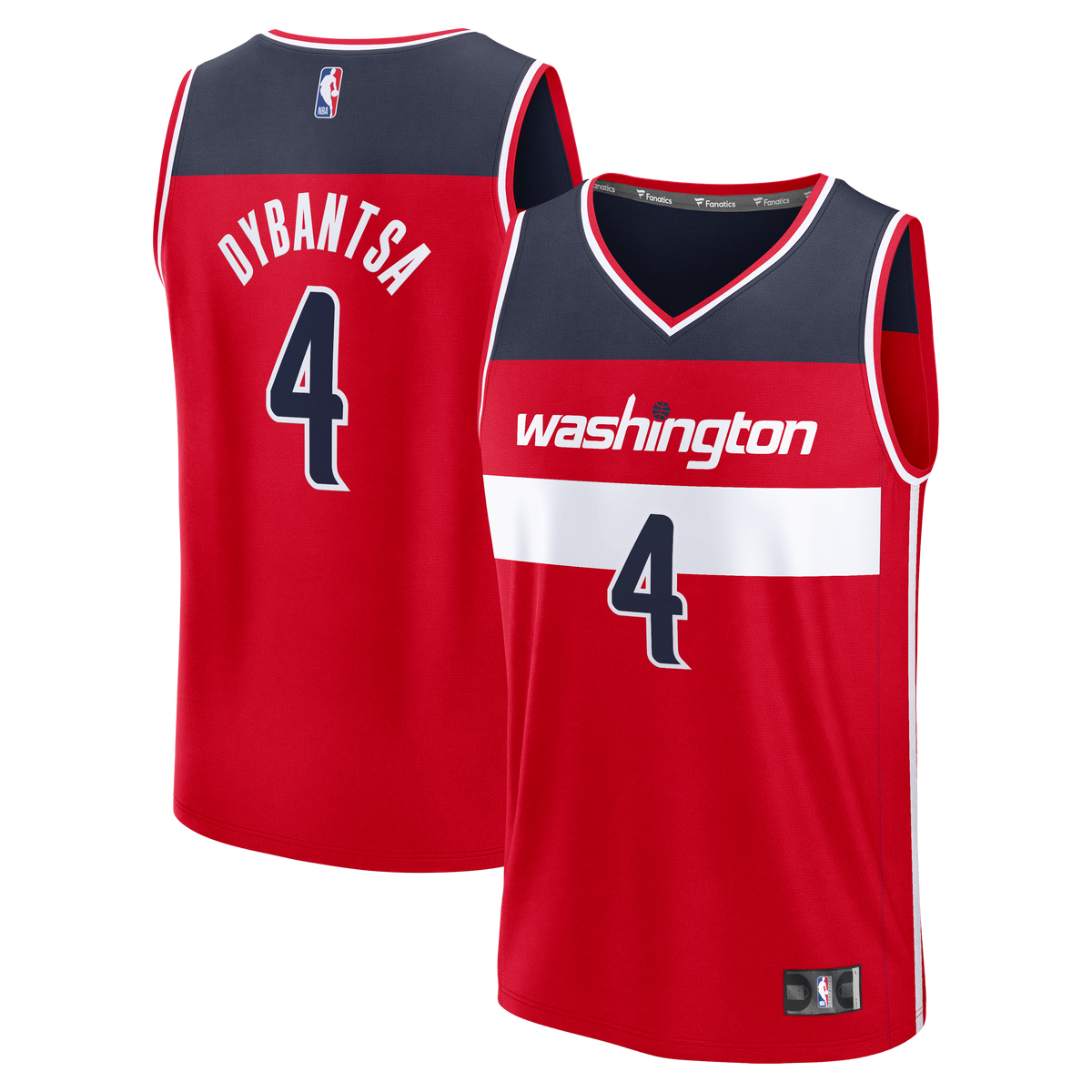 Washington Wizards AJ Dybantsa Fanatics Red 2026 NBA Draft First Round Pick Fast Break Jersey - Icon Edition for Men product