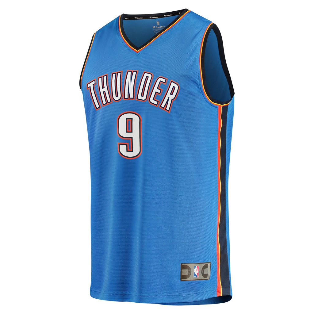 Oklahoma City Thunder Alex Caruso Fanatics Blue Fast Break Replica Player Jersey - Icon Edition for Men product image 3,
