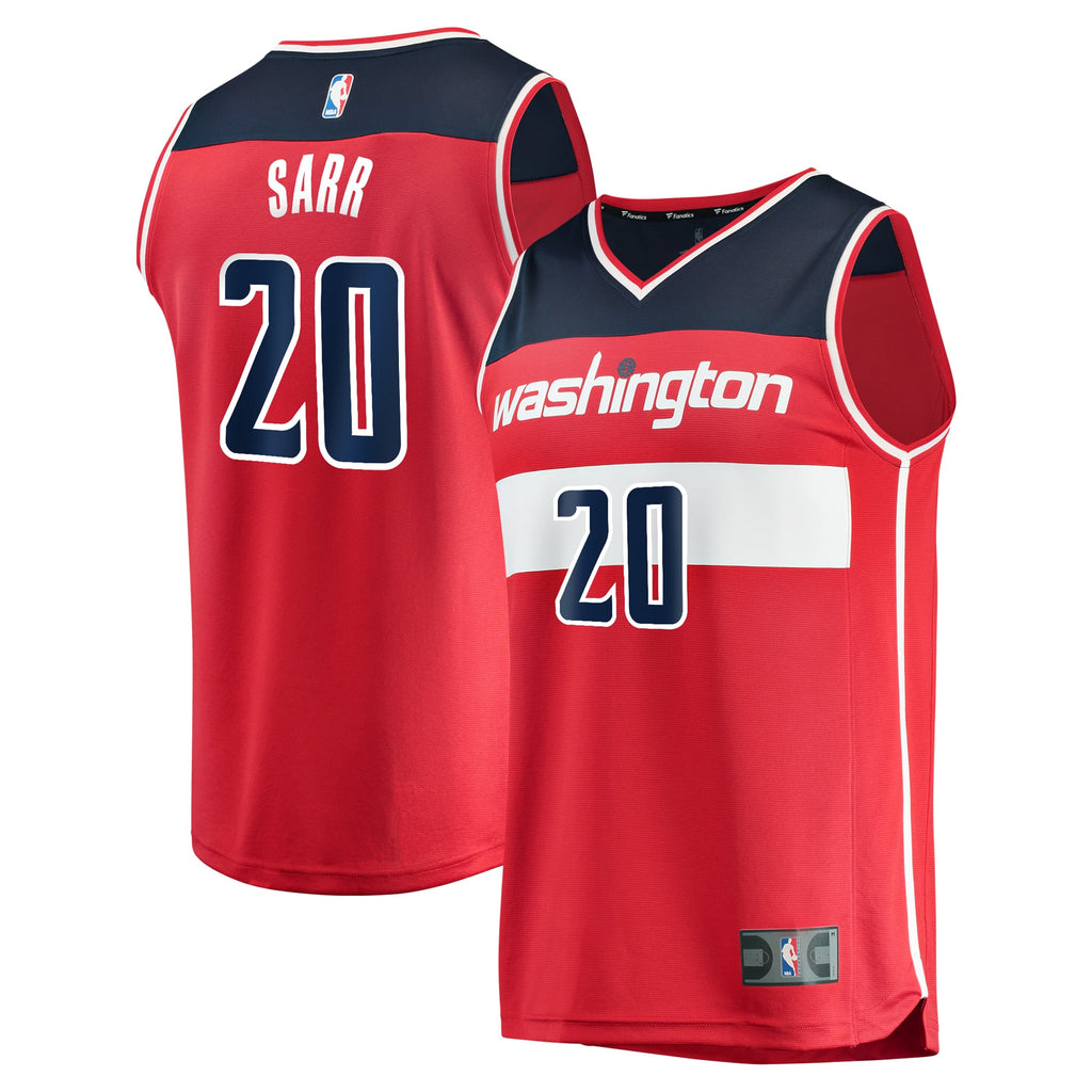 Washington Wizards Alexandre Sarr Fanatics Red Fast Break Replica Player Jersey - Icon Edition for Men product image 2,