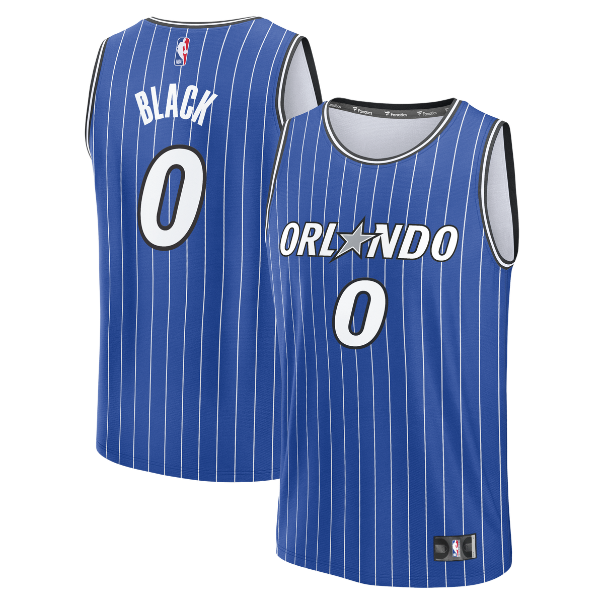 Orlando Magic Anthony Black Fanatics Royal Fast Break Replica Jersey - Icon Edition for Men product image 1, provided for