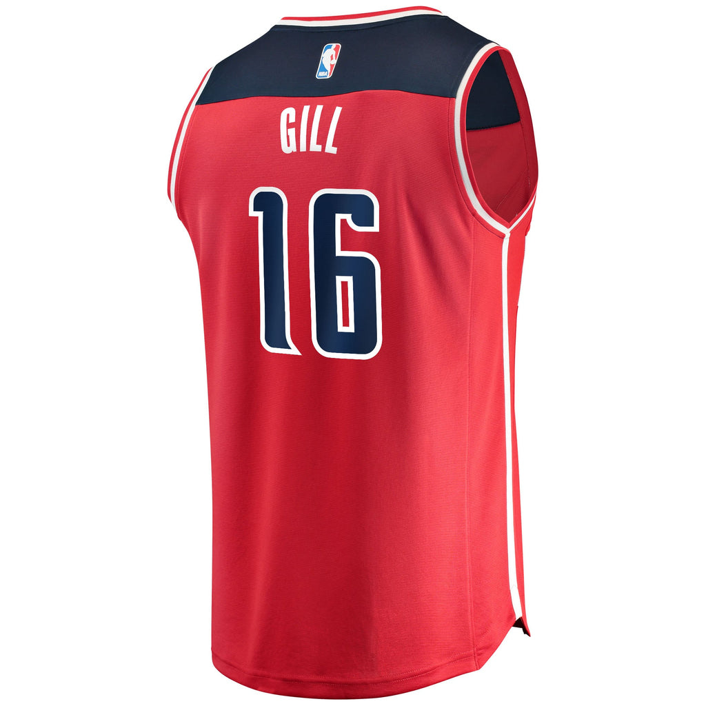 Washington Wizards Anthony Gill Fanatics Red Fast Break Replica Jersey - Icon Edition for Men product image 4, provided for