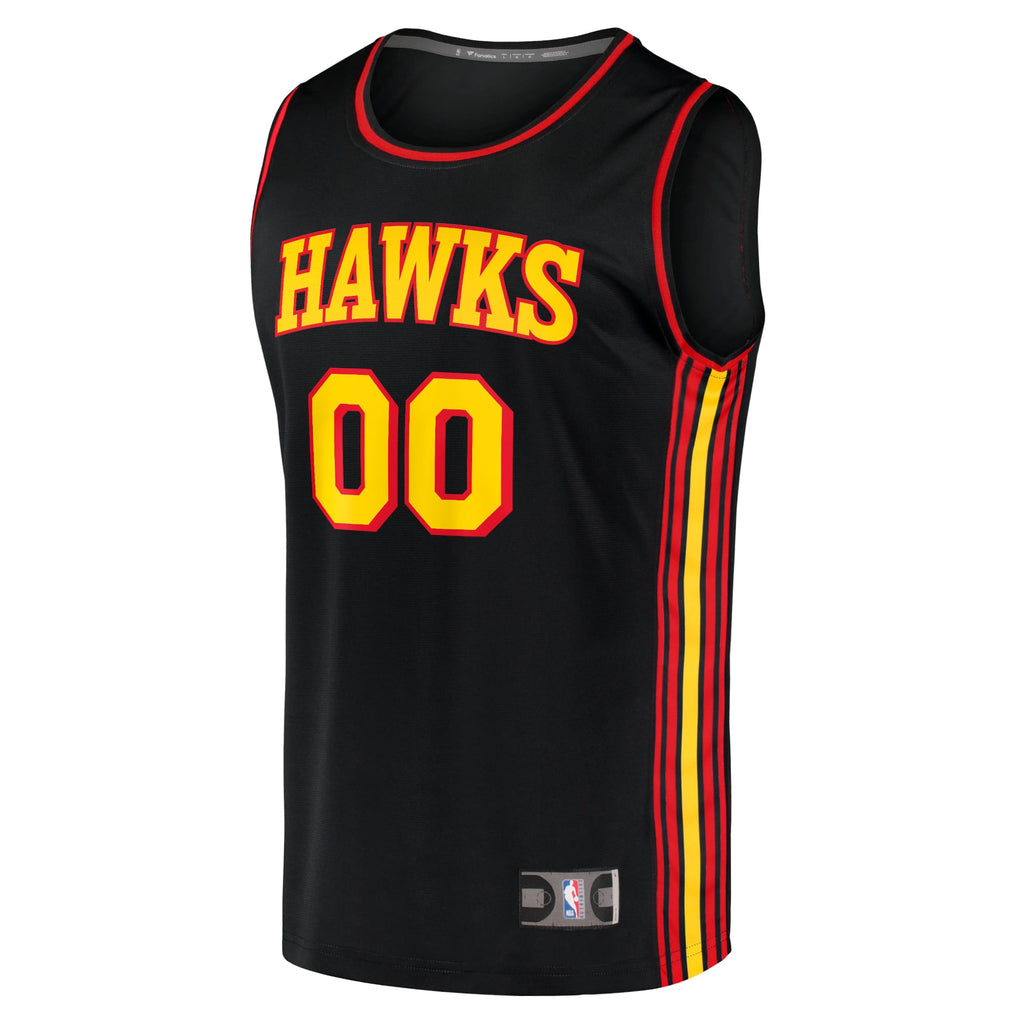 Atlanta Hawks Fanatics Black Fast Break Replica Custom Jersey - Statement Edition for Men product image 3, provided for