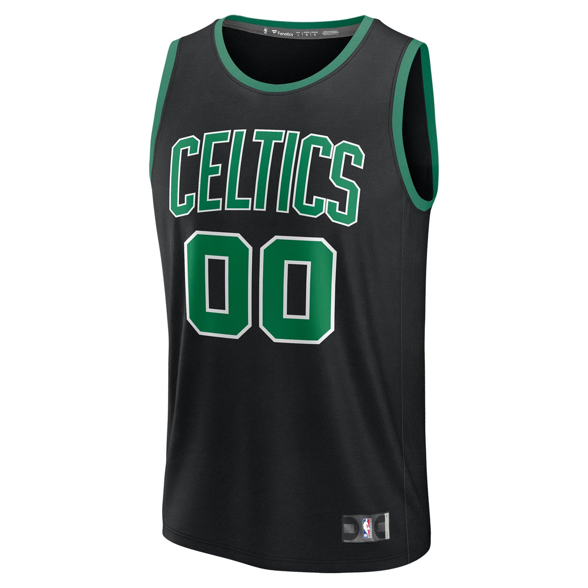 Boston Celtics Fanatics Black Fast Break Custom Jersey - Statement Edition for Men product image 3, provided for visual