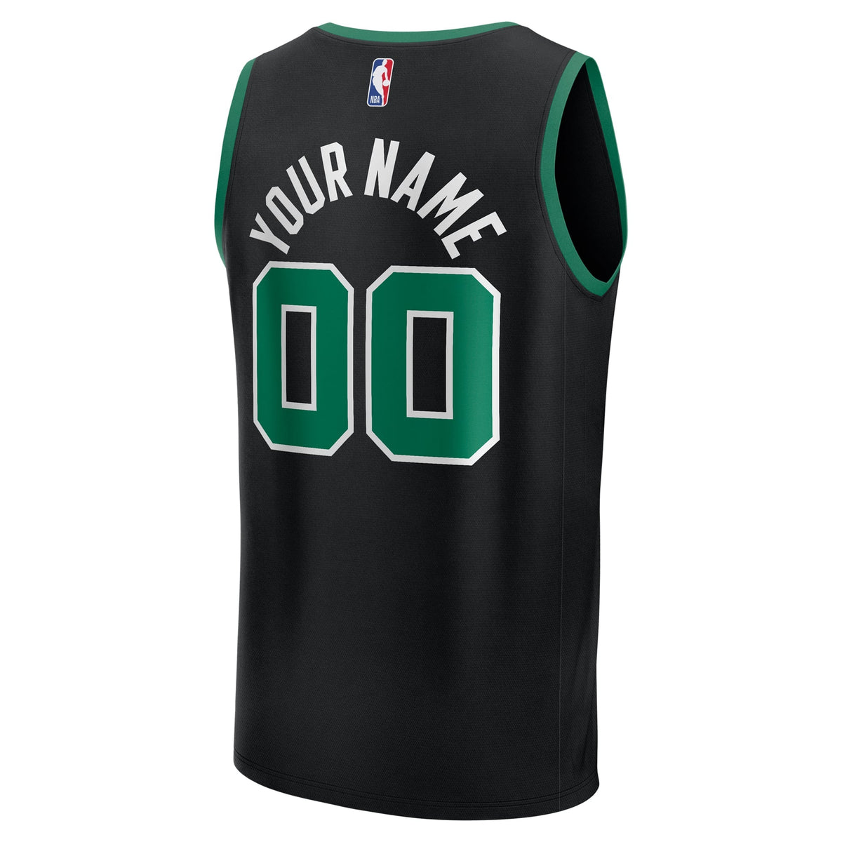 Boston Celtics Fanatics Black Fast Break Custom Jersey - Statement Edition for Men product image 4, provided for visual
