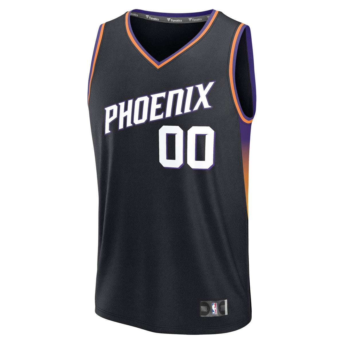 Phoenix Suns Fanatics Black Fast Break Custom Jersey - Icon Edition for Men product image 3, provided for visual reference
