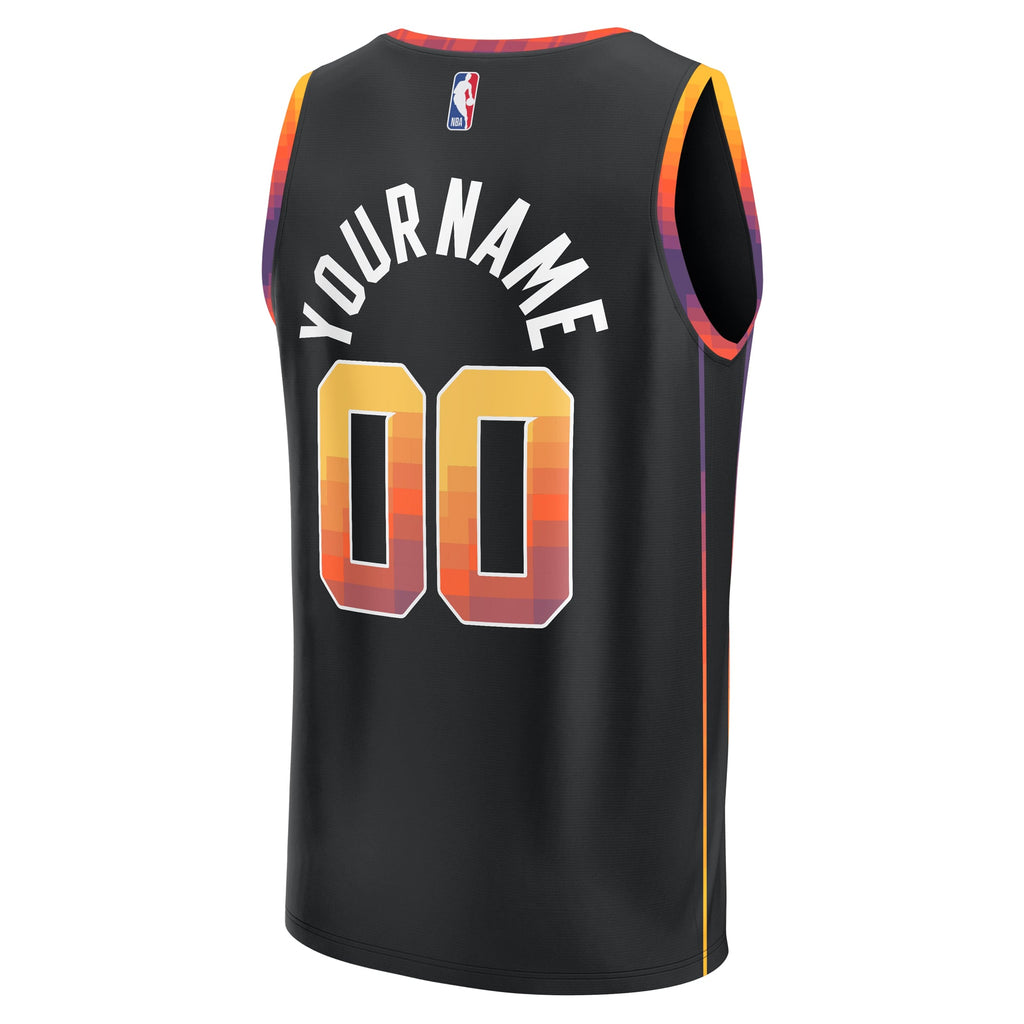 Phoenix Suns Fanatics Black Fast Break Custom Replica Jersey - Statement Edition for Men product image 4, provided for