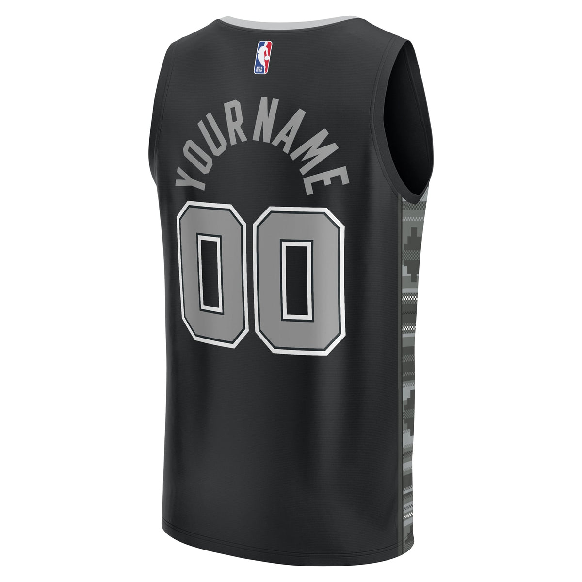 San Antonio Spurs Fanatics Black Fast Break Custom Replica Jersey - Statement Edition for Men product image 4, provided for