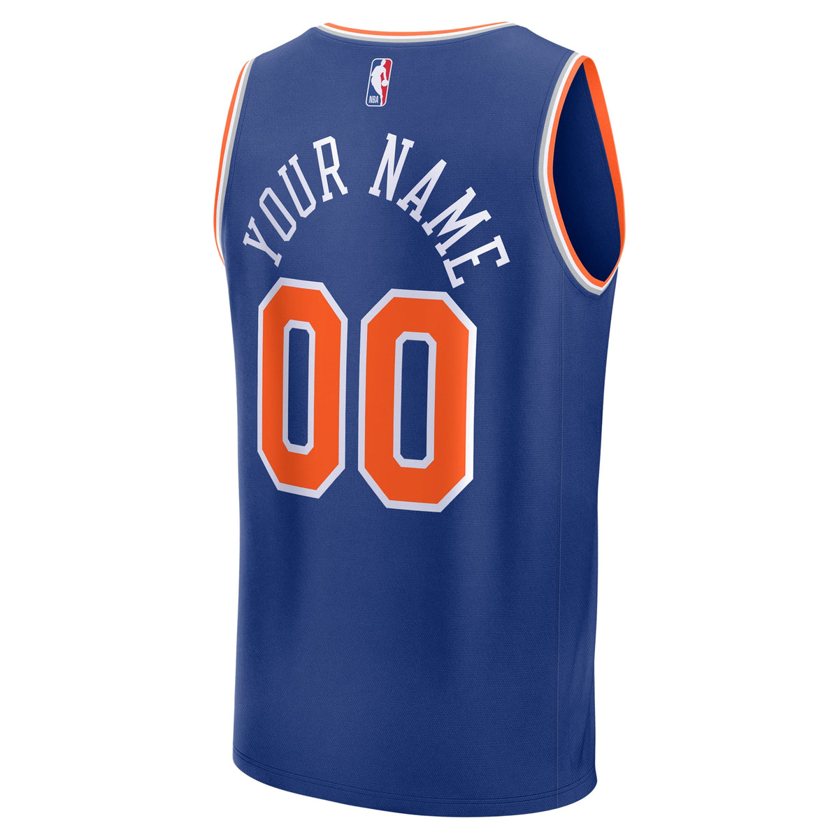 New York Knicks Fanatics Blue Fast Break Custom Jersey - Icon Edition for Men product image 4, provided for visual reference