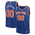New York Knicks Fanatics Blue Fast Break Custom Jersey - Icon Edition for Men product image 1, provided for visual reference