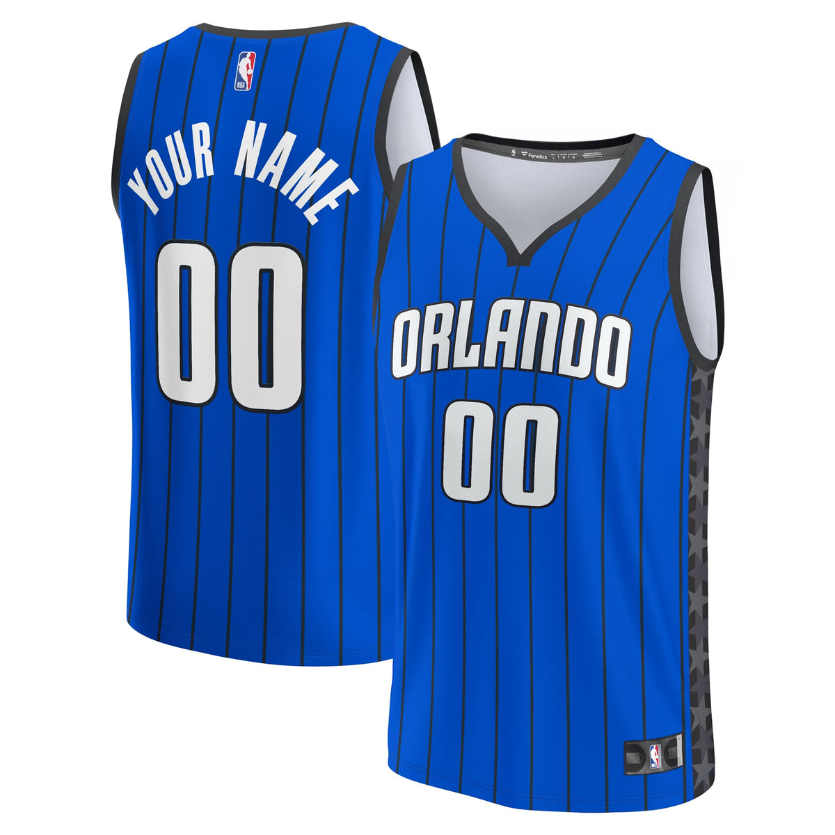 Orlando Magic Fanatics Blue Fast Break Custom Jersey - Statement Edition for Men product image 2, provided for visual
