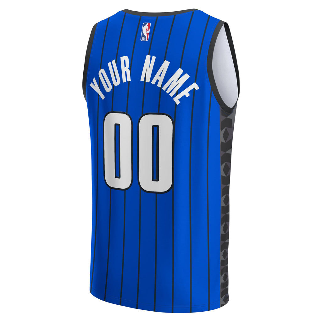 Orlando Magic Fanatics Blue Fast Break Custom Jersey - Statement Edition for Men product image 4, provided for visual