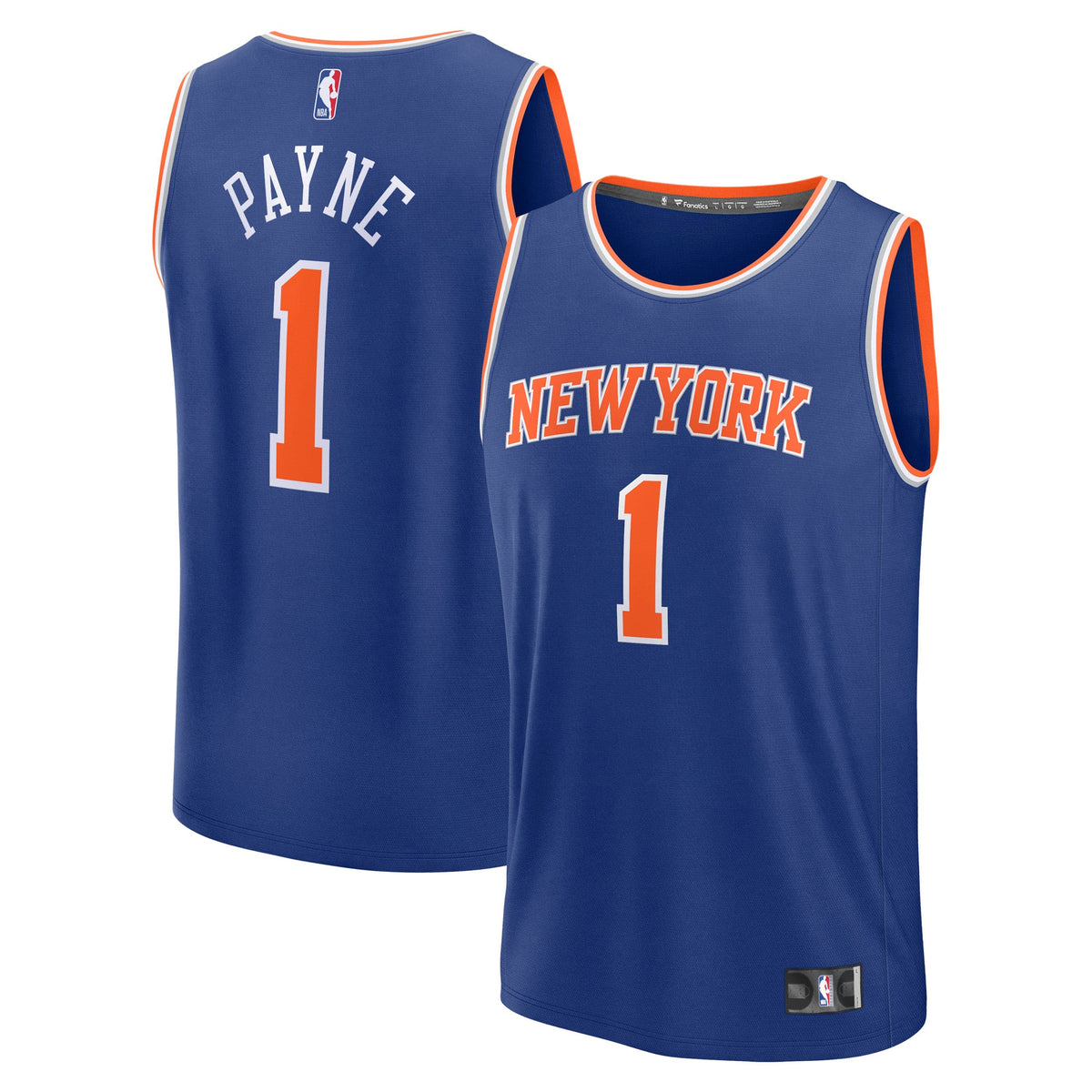 New York Knicks Cameron Payne Fanatics Blue Fast Break Replica Player Jersey - Icon Edition for Men product image 2,