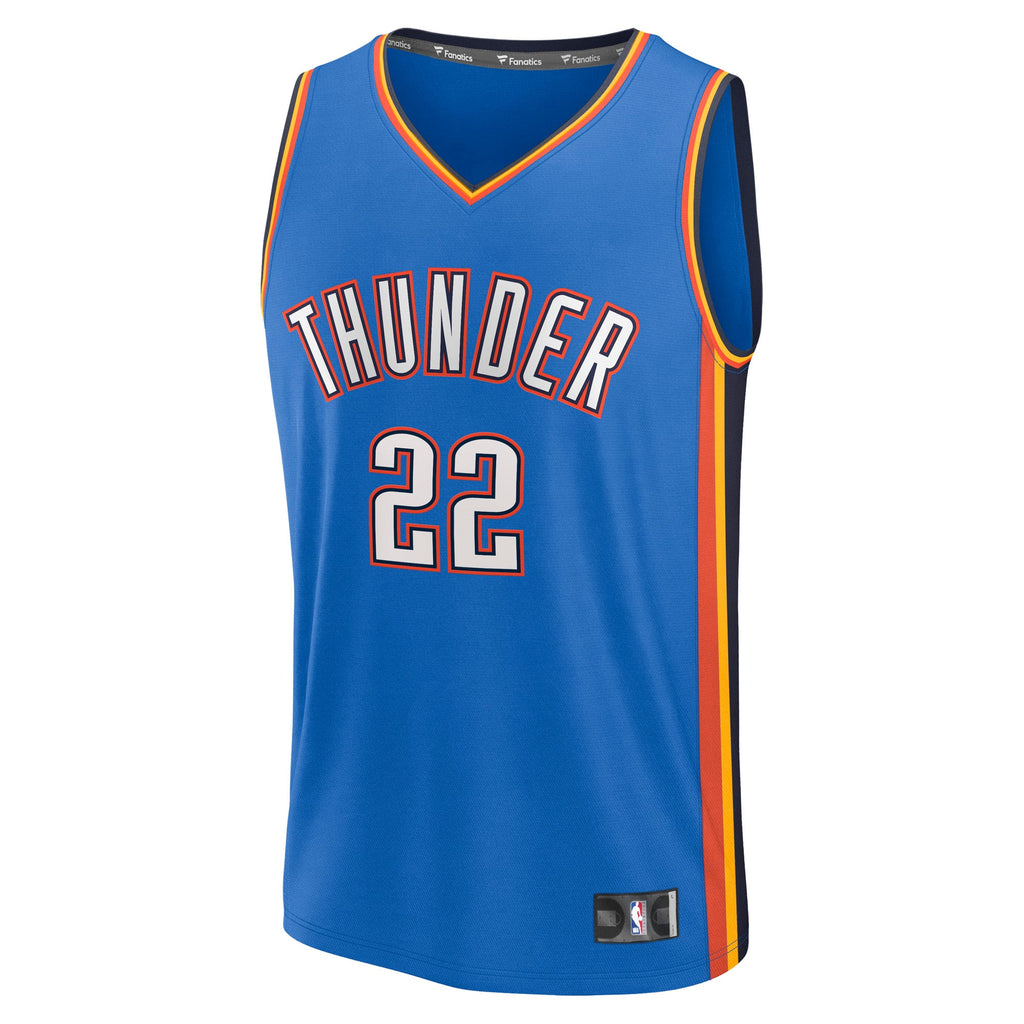 Oklahoma City Thunder Cason Wallace Fanatics Blue Fast Break Replica Player Jersey - Icon Edition for Men product image 3,