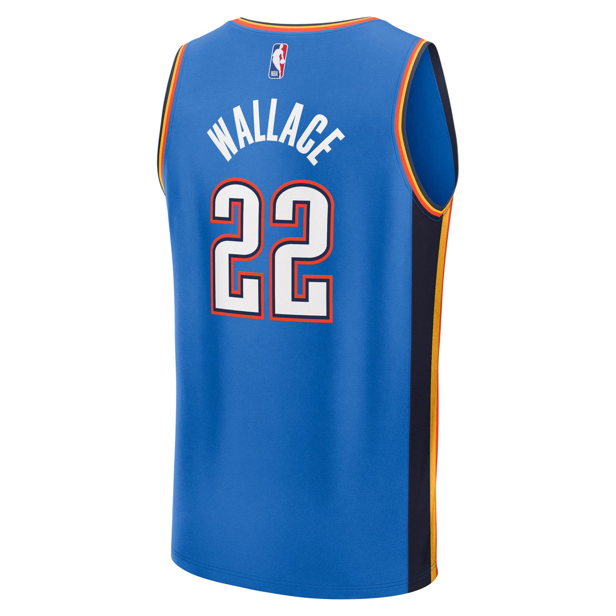 Oklahoma City Thunder Cason Wallace Fanatics Blue Fast Break Replica Player Jersey - Icon Edition for Men product image 4,
