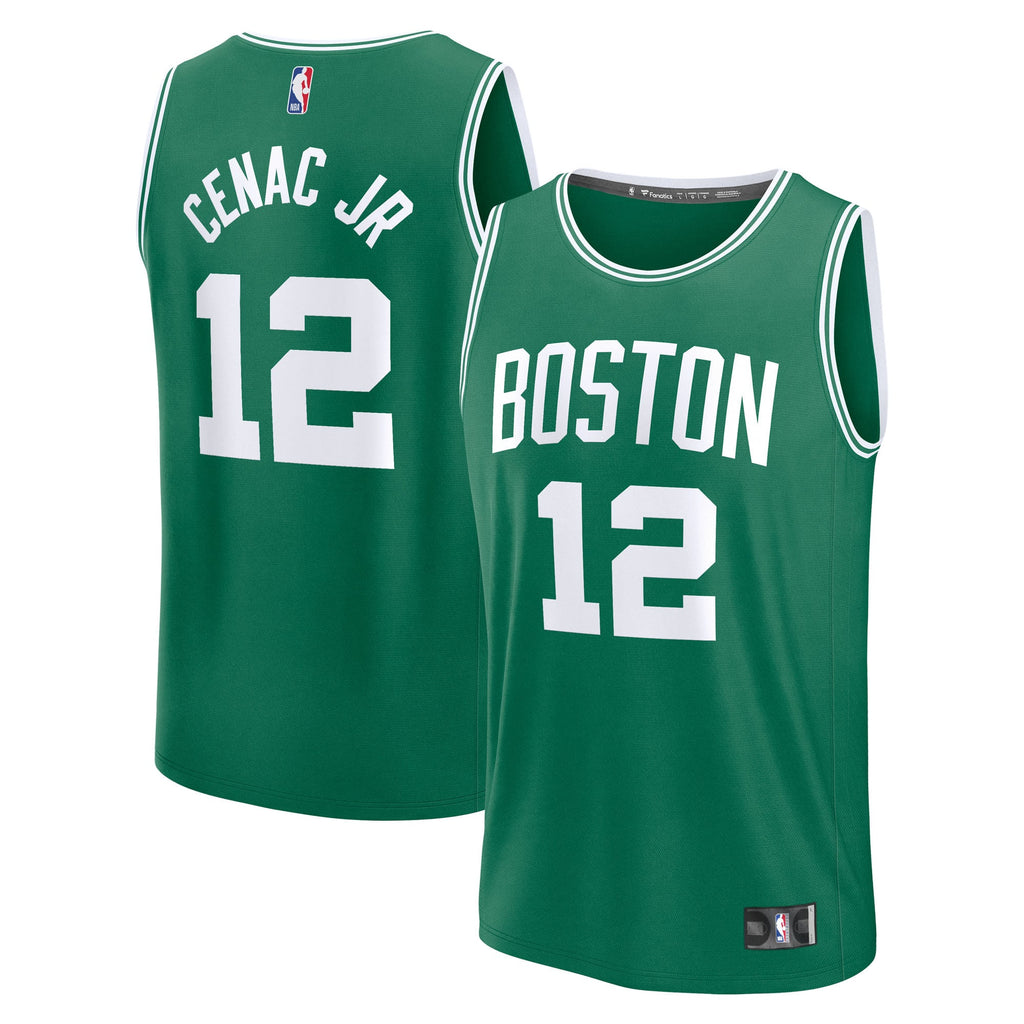 Boston Celtics Chris Cenac Jr. Fanatics Green 2026 NBA Draft First Round Pick Fast Break Jersey - Icon Edition for Men