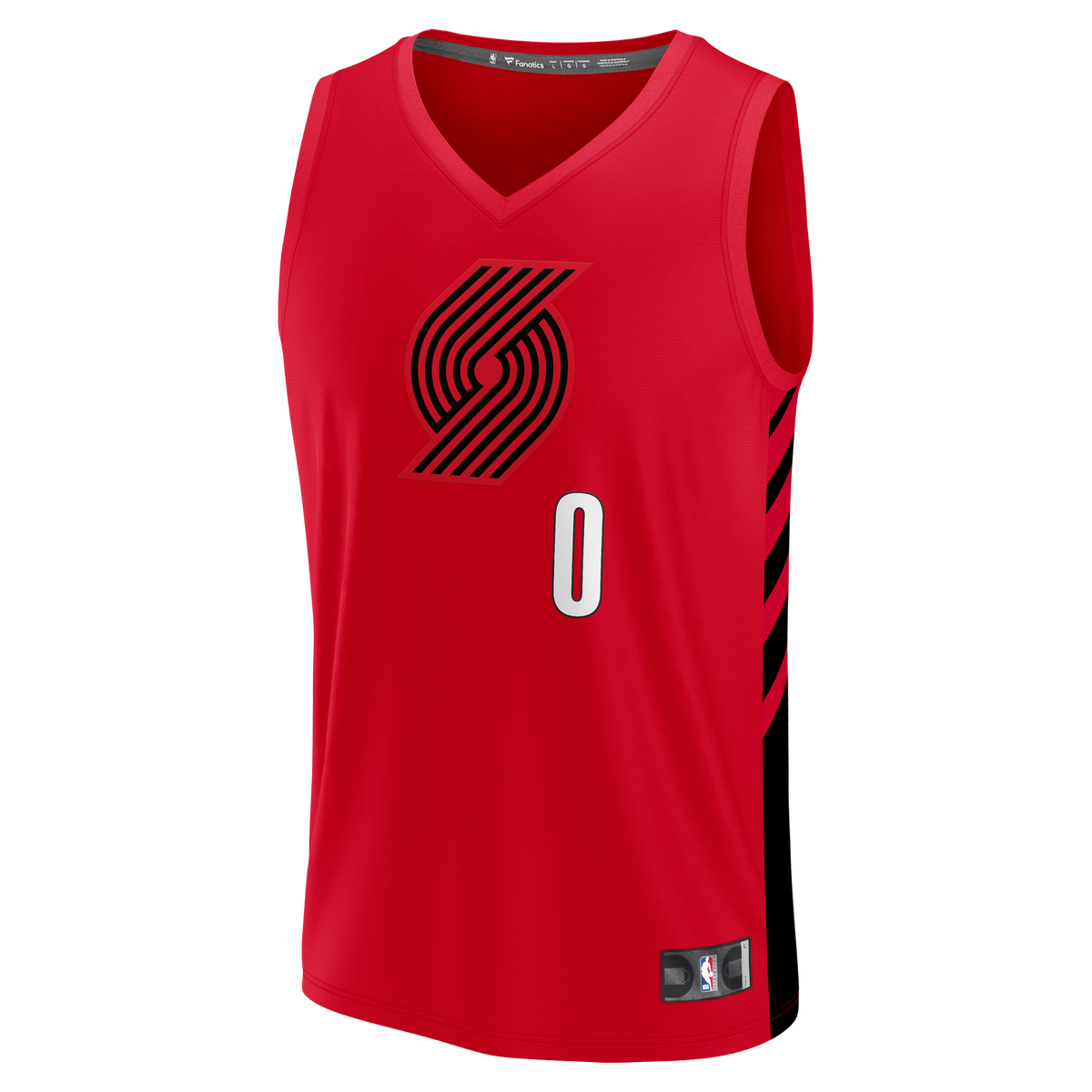 Portland Trail Blazers Damian Lillard Fanatics Red Fast Break Replica Jersey - Statement Edition for Men product image 3,