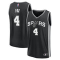 San Antonio Spurs De'Aaron Fox Fanatics Black Fast Break Replica Player Jersey - Icon Edition for Men product image 1,