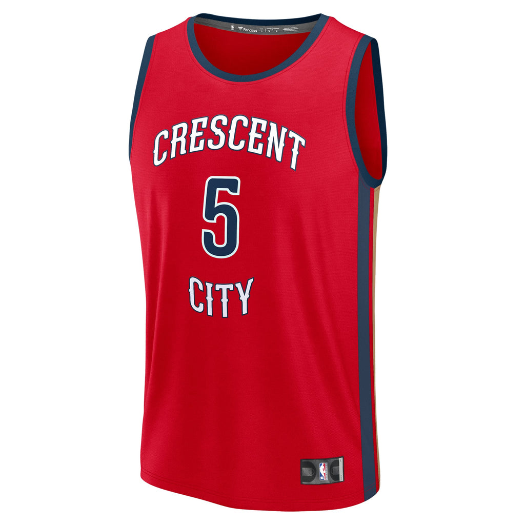 New Orleans Pelicans Dejounte Murray Fanatics Red Fast Break Replica Player Jersey - Statement Edition for Men product image