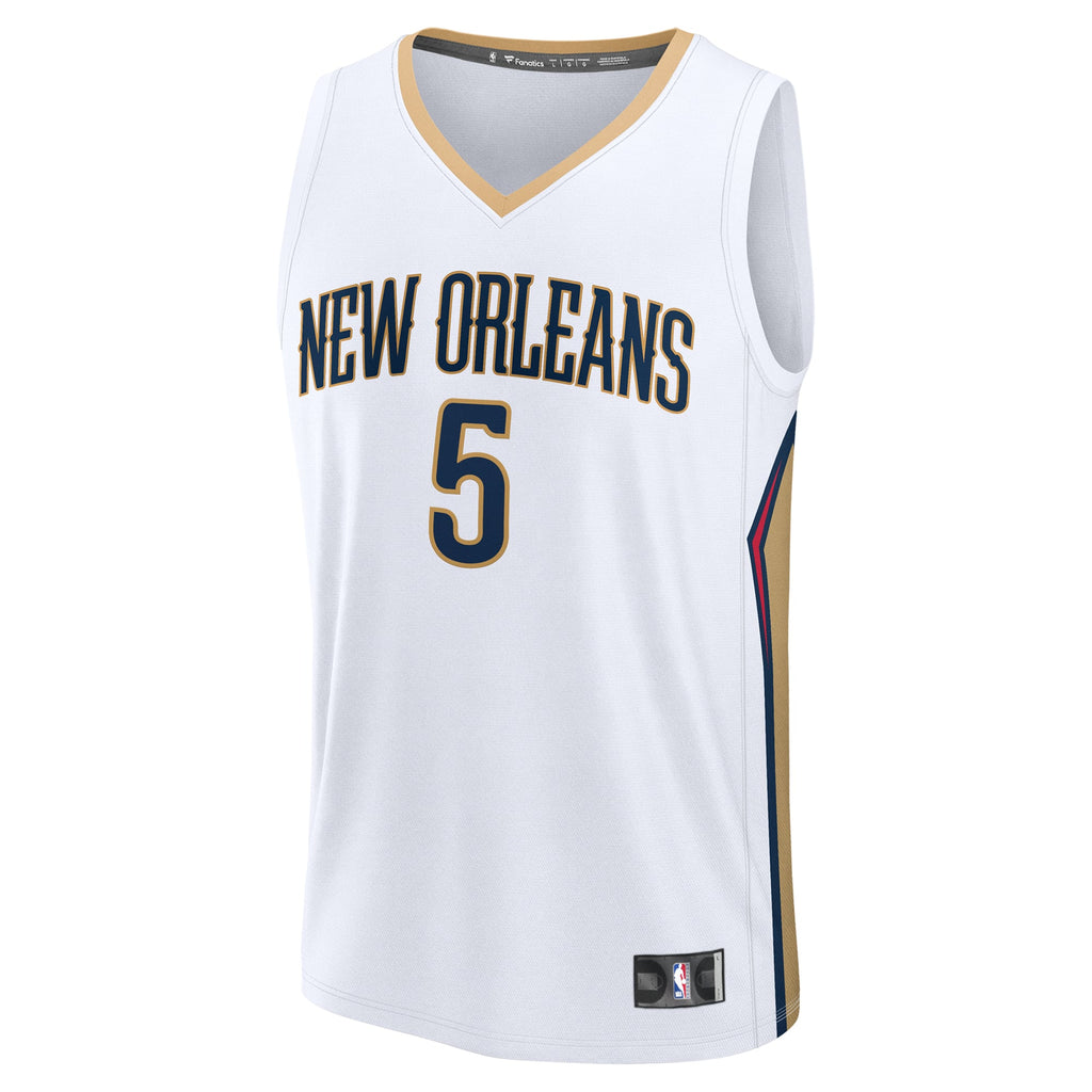 New Orleans Pelicans Dejounte Murray Fanatics White Fast Break Replica Player Jersey - Association Edition for Men product