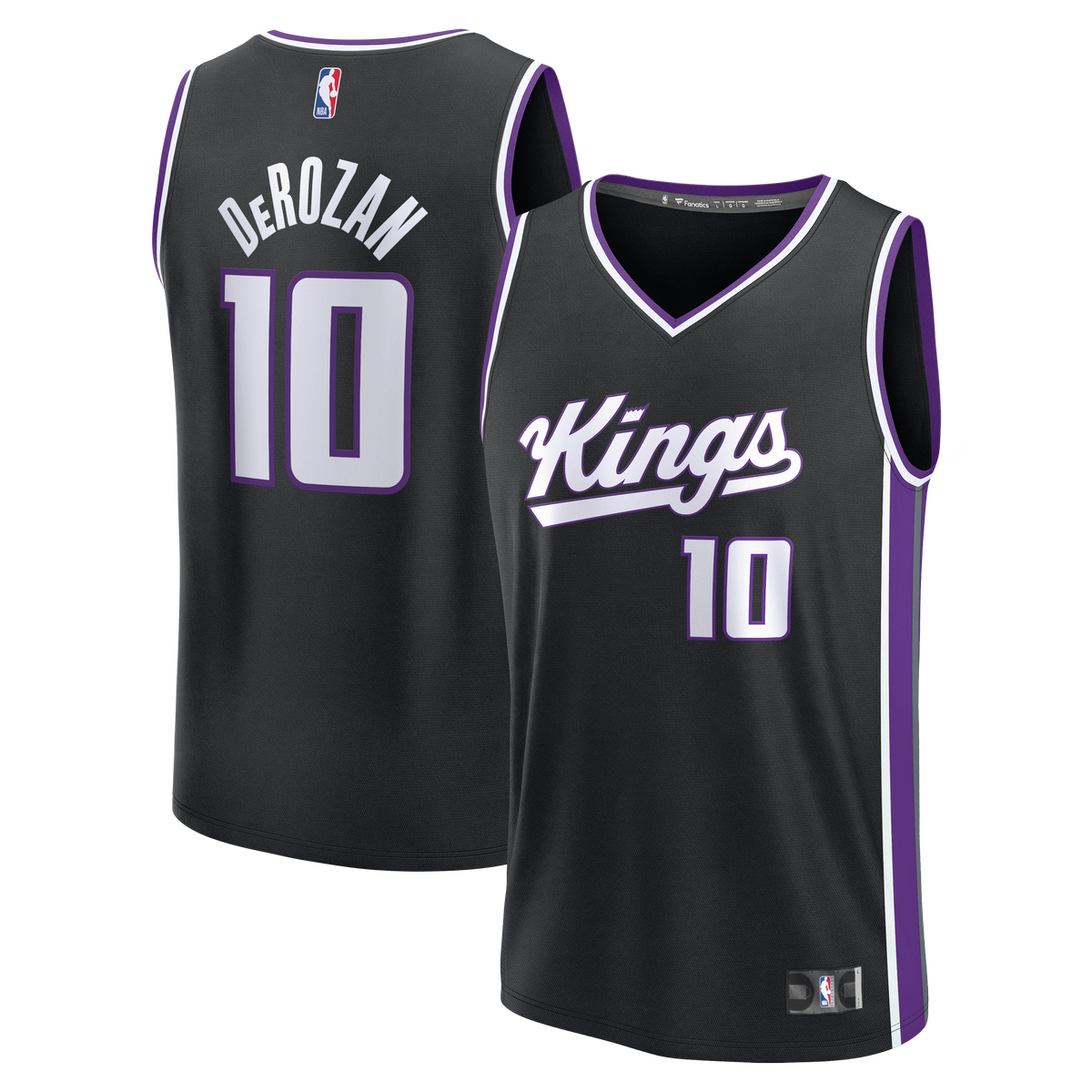 Sacramento Kings DeMar DeRozan Fanatics Black Fast Break Replica Player Jersey - Icon Edition for Men product image 1,