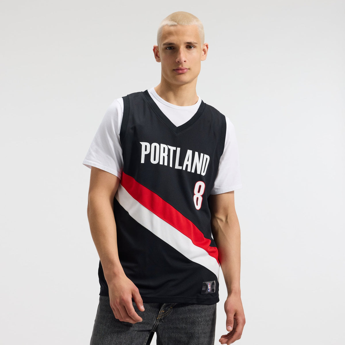 Portland Trail Blazers Deni Avdija Fanatics Black Fast Break Replica Jersey - Icon Edition for Men product image 3, provided