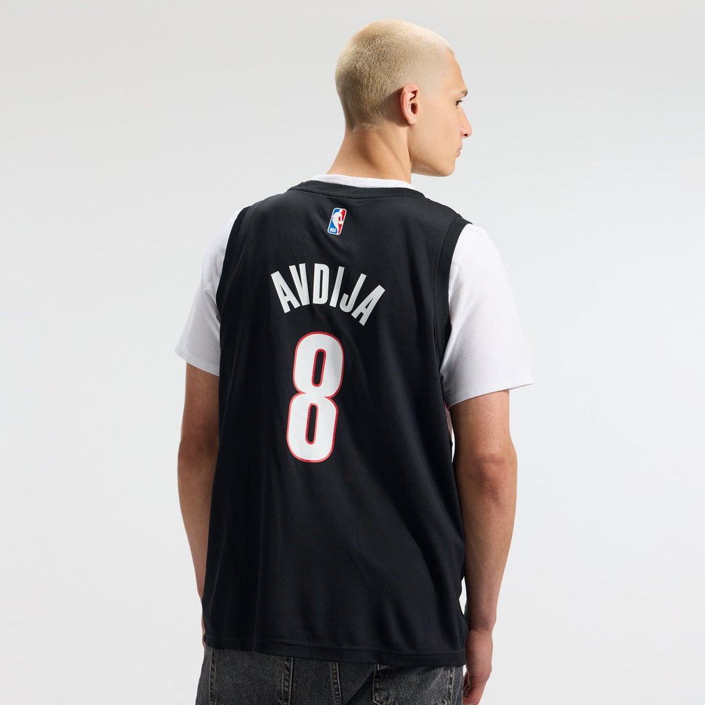 Portland Trail Blazers Deni Avdija Fanatics Black Fast Break Replica Jersey - Icon Edition for Men product image 4, provided
