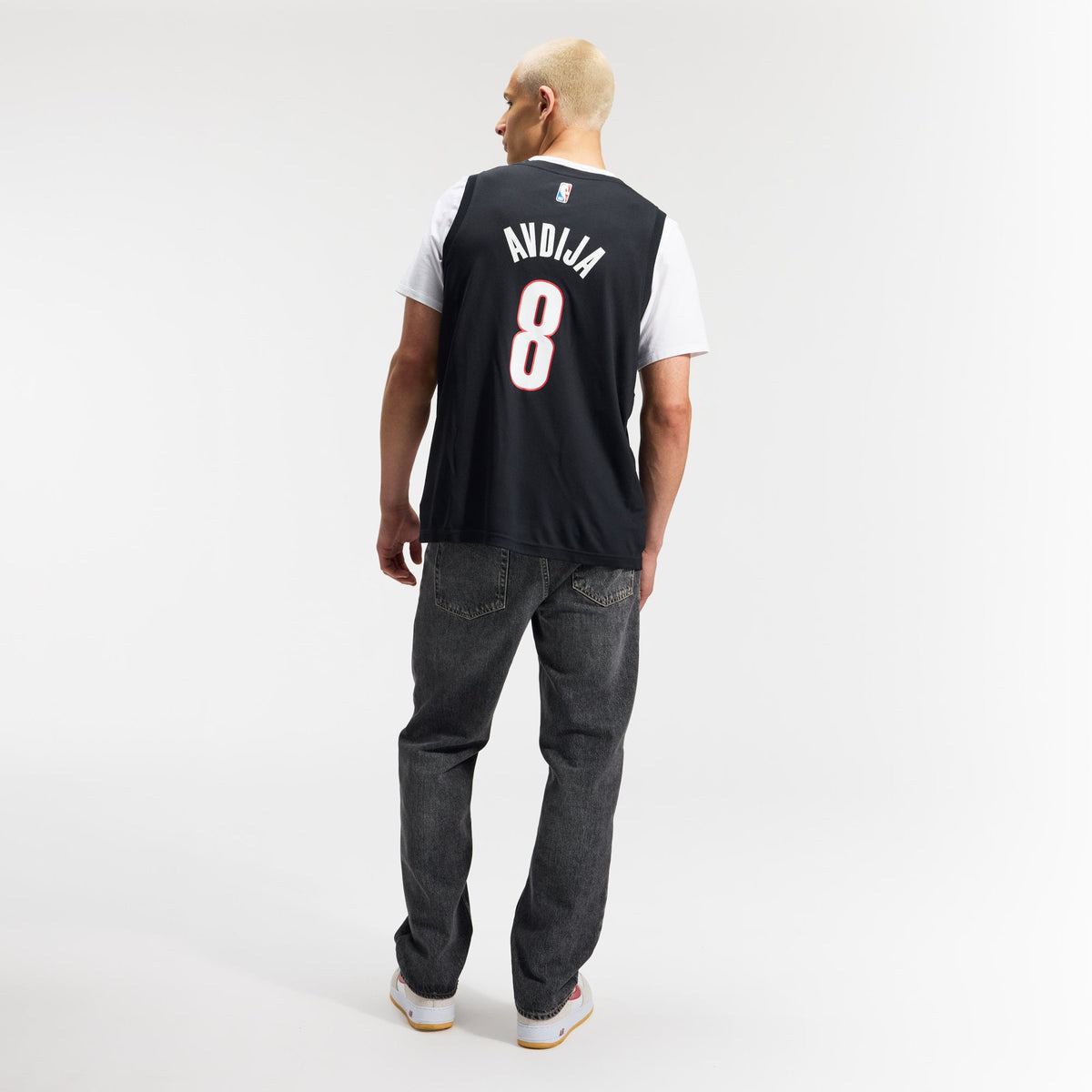 Portland Trail Blazers Deni Avdija Fanatics Black Fast Break Replica Jersey - Icon Edition for Men product image 6, provided
