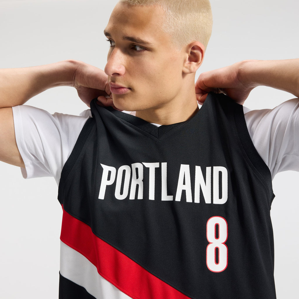Portland Trail Blazers Deni Avdija Fanatics Black Fast Break Replica Jersey - Icon Edition for Men product image 9, provided