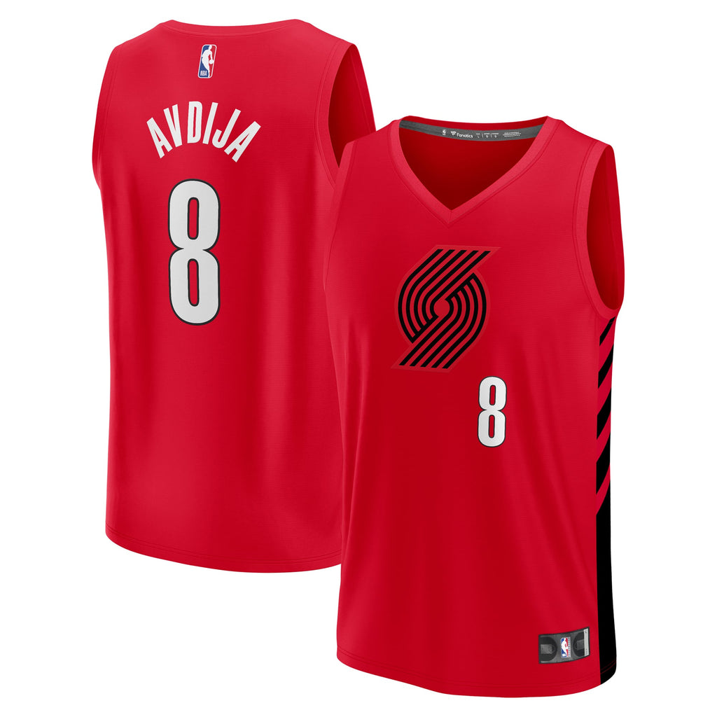 Portland Trail Blazers Deni Avdija Fanatics Red Fast Break Player Jersey - Statement Edition for Men product image 2,