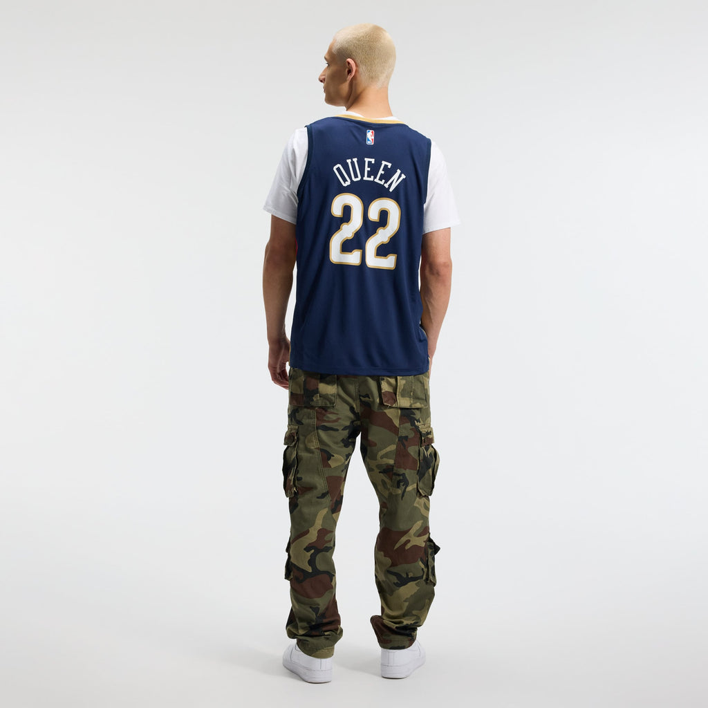 New Orleans Pelicans Derik Queen Fanatics Navy Fast Break Replica Jersey - Icon Edition for Men product image 6, provided