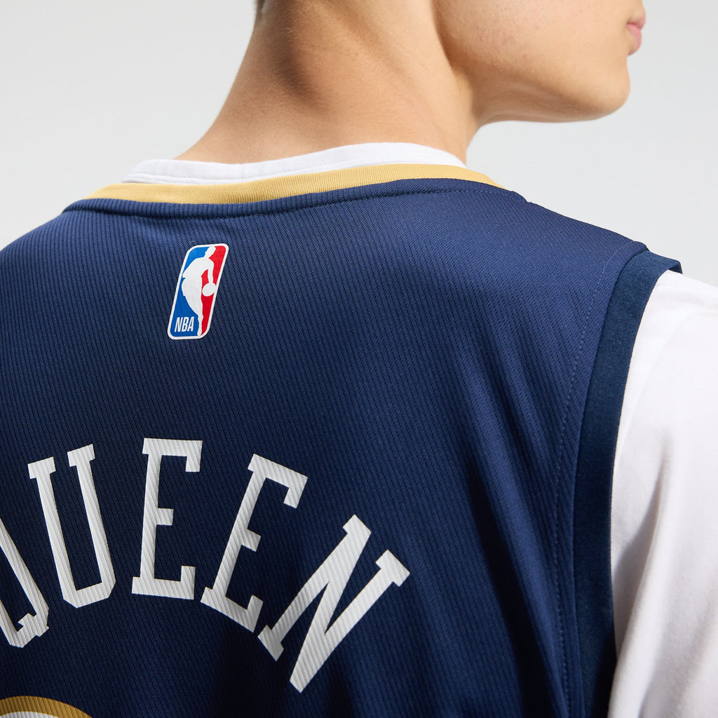 New Orleans Pelicans Derik Queen Fanatics Navy Fast Break Replica Jersey - Icon Edition for Men product image 10, provided