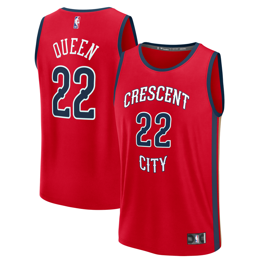 New Orleans Pelicans Derik Queen Fanatics Red Fast Break Replica Player Jersey - Statement Edition for Men product image 2,