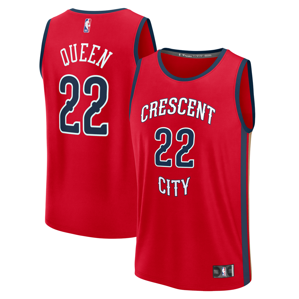 New Orleans Pelicans Derik Queen Fanatics Red Fast Break Replica Player Jersey - Statement Edition for Men product image 2,