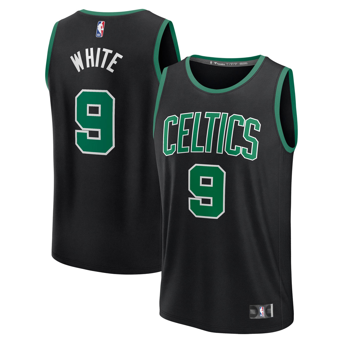Boston Celtics Derrick White Fanatics Black Fast Break Replica Player Jersey - Statement Edition for Men product image 1,