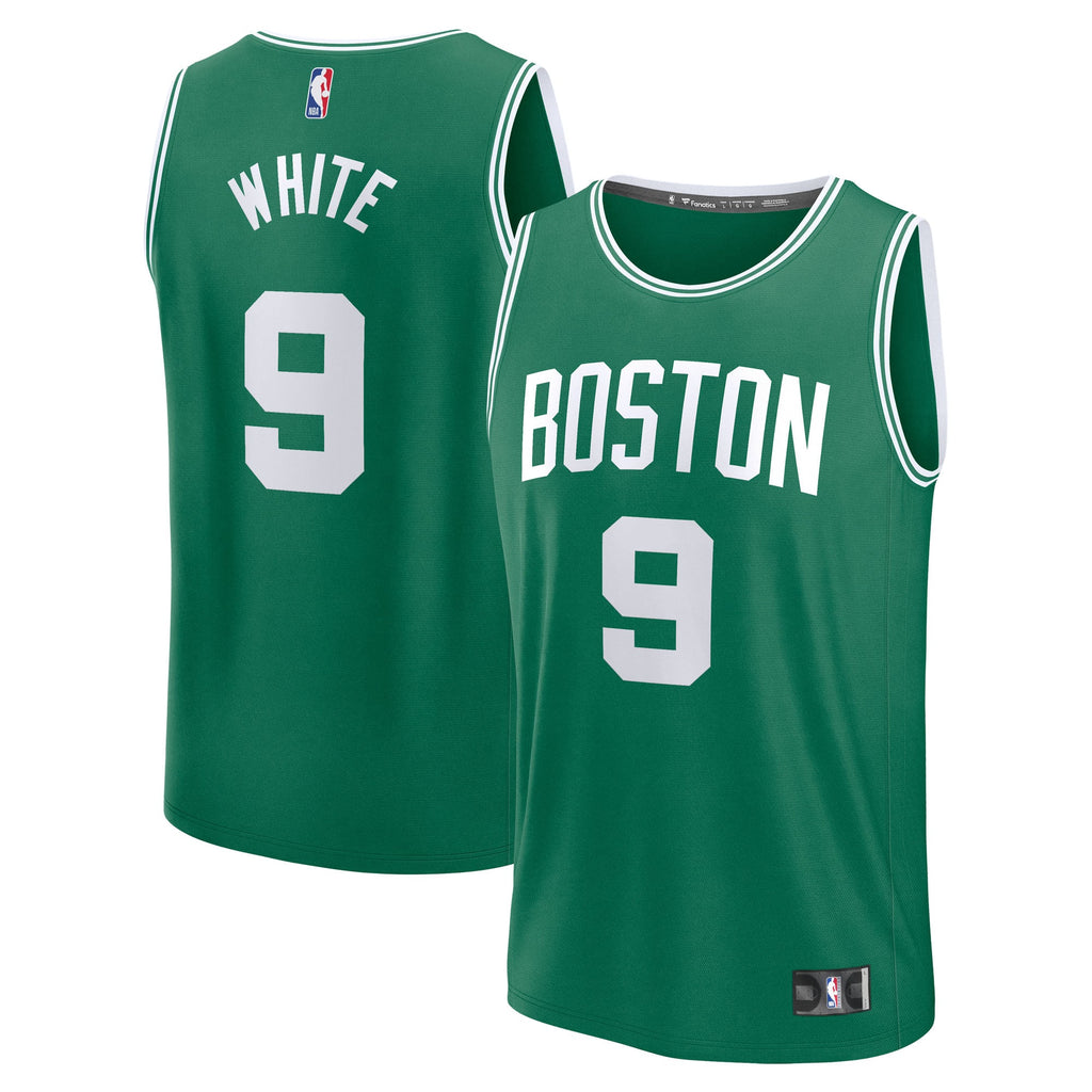 Boston Celtics Derrick White Fanatics Kelly Green Fast Break Replica Player Jersey - Icon Edition for Men product image 2,