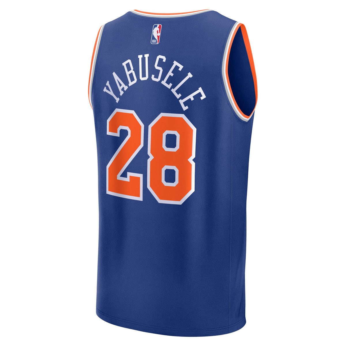 New York Knicks Guerschon Yabusele Fanatics Blue Fast Break Replica Player Jersey - Icon Edition for Men product image 4,