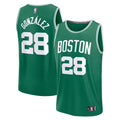 Boston Celtics Hugo Gonzalez Fanatics Kelly Green 2025 NBA Draft First Round Pick Fast Break Replica Jersey - Icon Edition