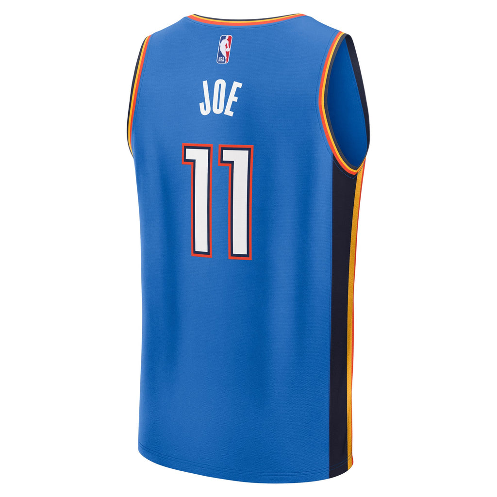 Oklahoma City Thunder Isaiah Joe Fanatics Blue Fast Break Replica Player Jersey - Icon Edition for Men product image 4,