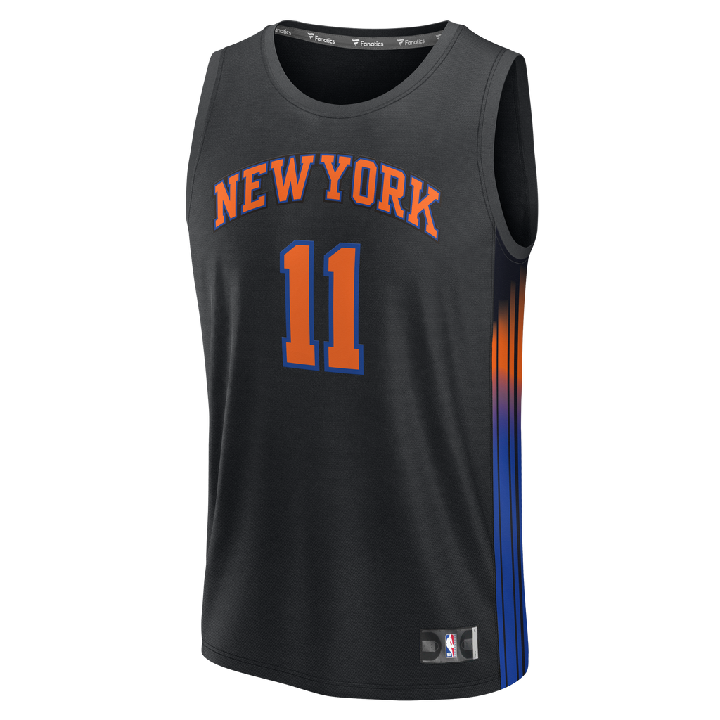 New York Knicks Jalen Brunson Fanatics Black Fast Break Jersey - Statement Edition for Men product image 3, provided for